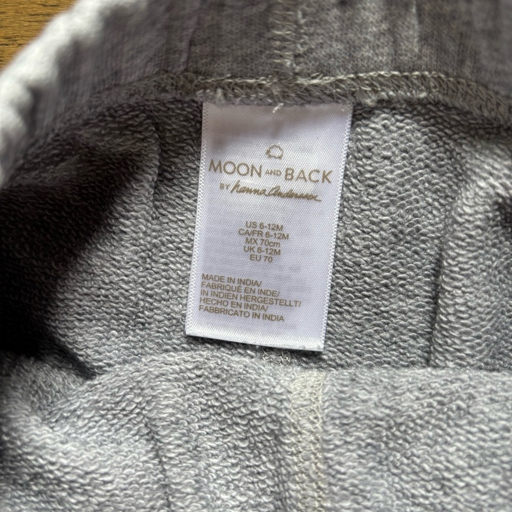 Hanna Anderson Moon & Back Cozy Gray Kids Sweatpants - Picture 2 of 4